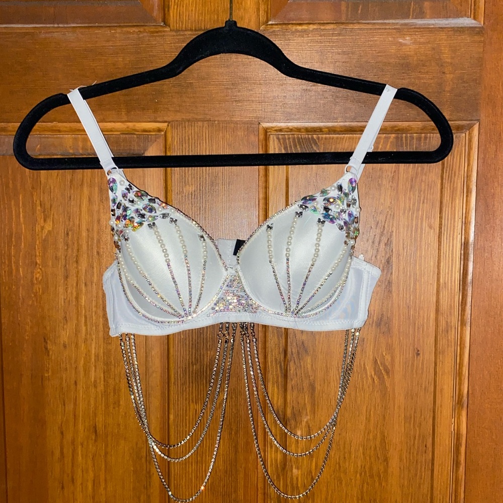 Rhinestone bralette. Perfect mermaid costume!